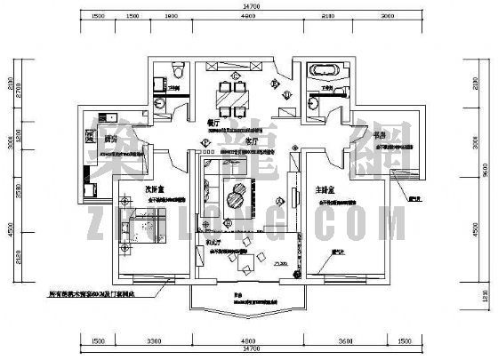 住宅装饰施工图纸资料下载-住宅装饰施工图