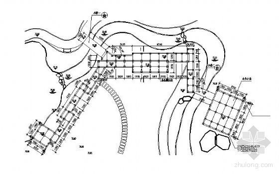 木栈道CAD图资料下载-木栈道施工图全套
