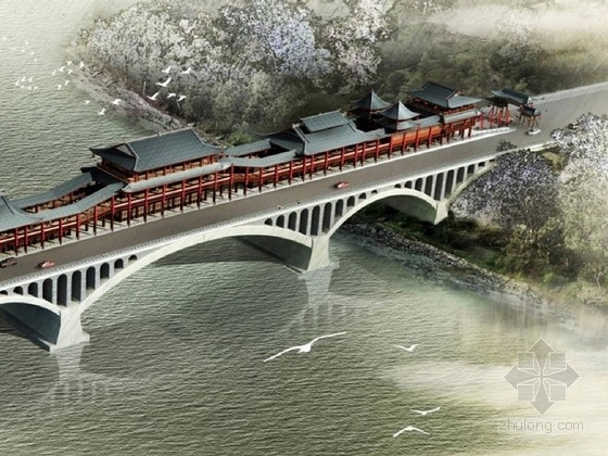 景观拱桥CAD图资料下载-三孔空腹式拱桥施工图CAD（37张）