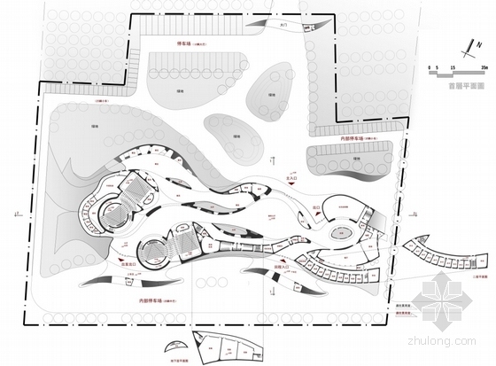 [甘肃]商业综合体建筑设计方案文本(含CAD)-商业综合体平面图