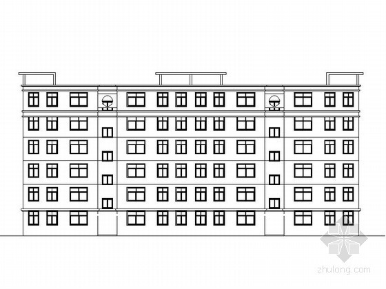 郑州住宅楼施工图资料下载-[郑州]某安置小区六层住宅楼建筑施工图