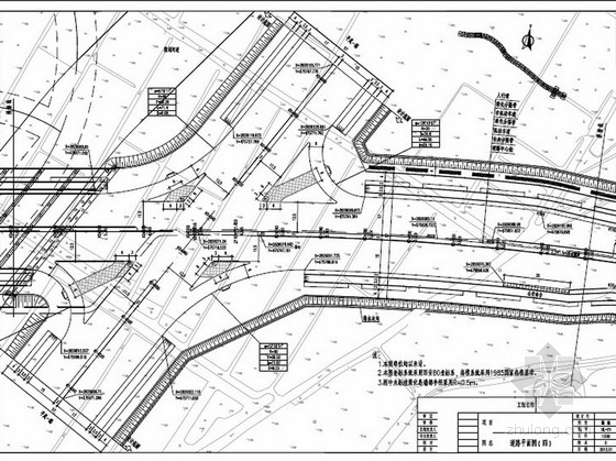 市政公路曲线施工难点资料下载-[福建]双向六车道市政公路道路工程施工图设计129张（边坡 辅道）