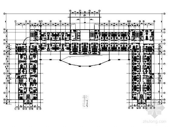 五星级酒店水电设计图资料下载-五星级花园酒店平面设计图