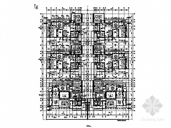 [江苏]某小区二层三联排新古典风格别墅建筑施工图- 