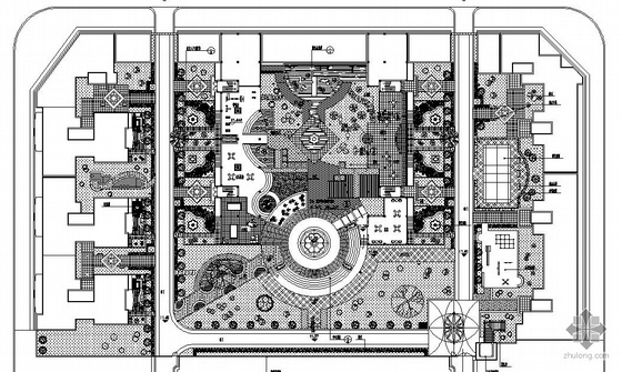 陆良广场景观施工图资料下载-某小广场景观设计施工图