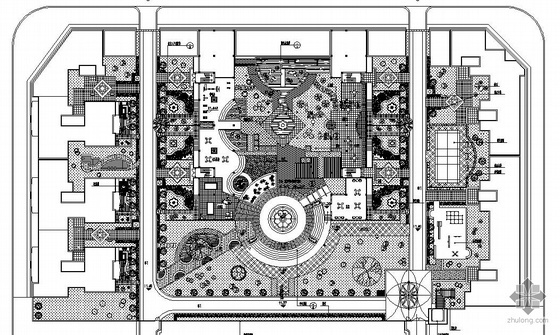 小广场平面图cad资料下载-某小广场景观设计施工图