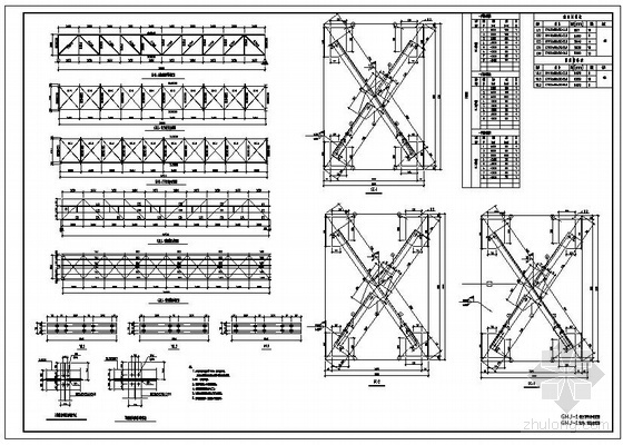 皮带运输机栈桥资料下载-某26米跨皮带栈桥施工图