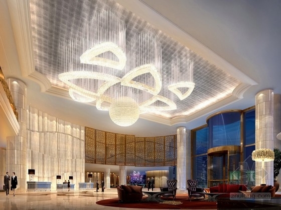 广州酒店宴会厅设计资料下载-[广州]经典跨国奢华别致五星级酒店设计方案
