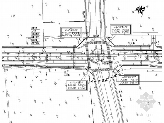 道路与铁路平交施工图资料下载-[安徽]城市次干路道路平纵面施工图设计33张