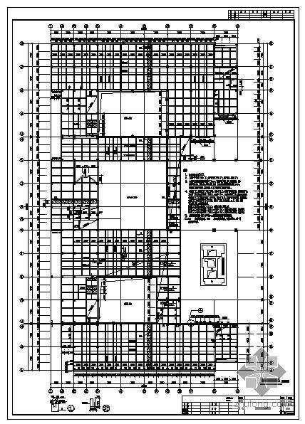 广东博物馆结构设计资料下载-广东某小区图书馆结构图