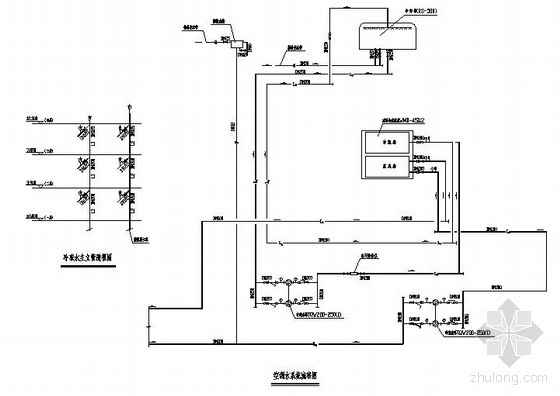 空调水冷螺杆系统图纸资料下载-某商场全套图（水冷螺杆系统）