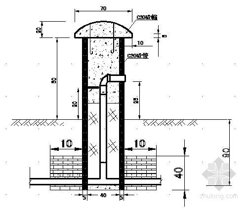 某广场给水喷灌设计图资料下载-给水栓设计图