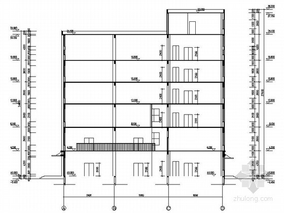 [天津]某六层办公楼建筑施工图- 