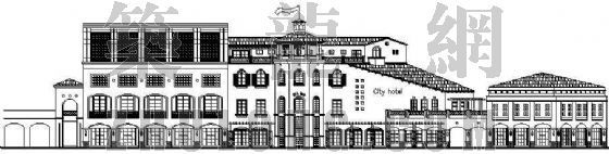 邻里中心商业建筑设计方案资料下载-某西班牙风格商业建筑设计方案