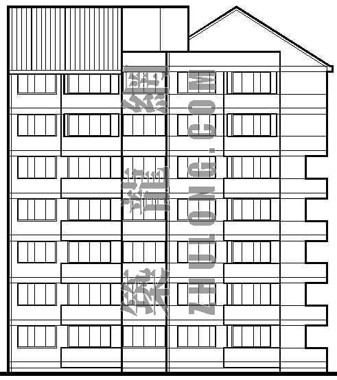 精品住宅楼设计方案资料下载-某住宅楼平面立面设计方案（6）