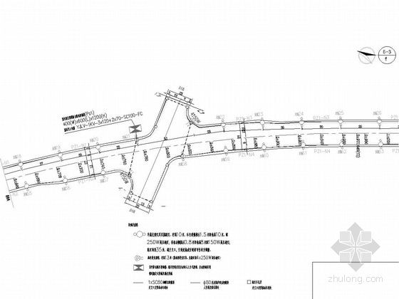 城市道路照明设计图资料下载-市政道路照明设计图14张（高压钠灯）