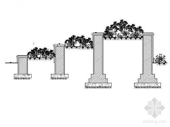 花池池壁做法资料下载-某特色花池大样图