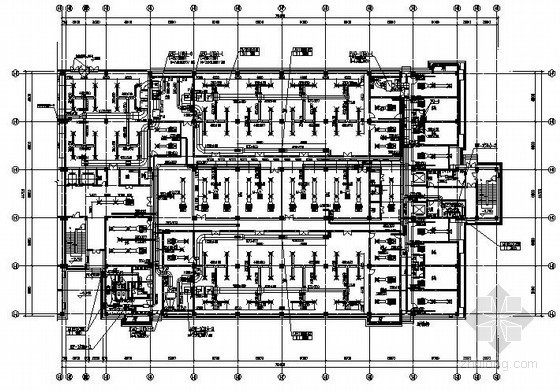 机房精密空调安装CAD图资料下载-[江西]办公楼通信机房空调通风设计施工图