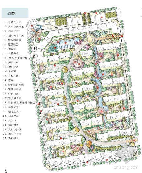 小区住宅楼概念性设计资料下载-石家庄小区概念性景观设计文本