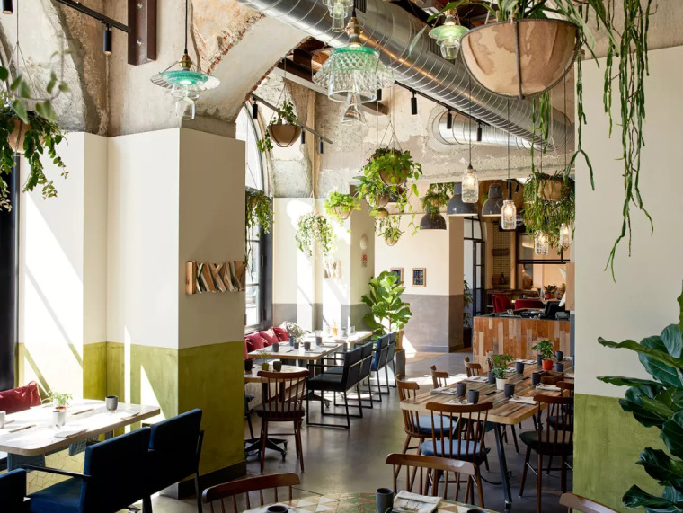 生态植物餐厅资料下载-一个有使命感的素食餐厅