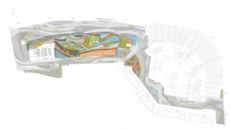 [湖北]武汉K11购物中心景观概念设计文本（PDF35页）-屋顶平面图