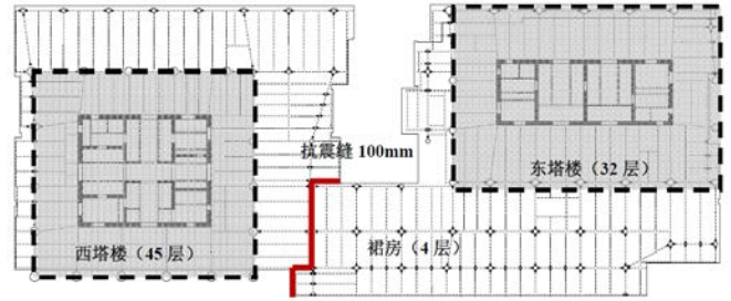 屋顶构筑物su资料下载-苏州国际财富广场结构设计