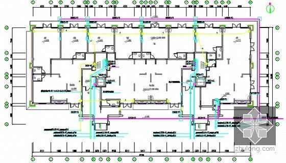 [安徽]大型住宅小区(地下室)项目建筑安装工程预算书(含商业施工图纸)-弱电平面图