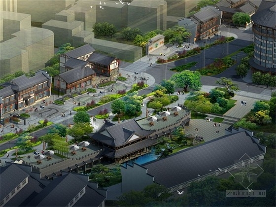 中式商业街景观规划方案资料下载-[泸州]国窖风情酒文化街景观规划设计方案