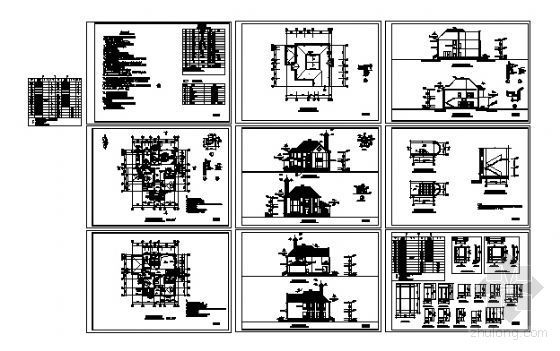 某二层小别墅建筑方案图-4