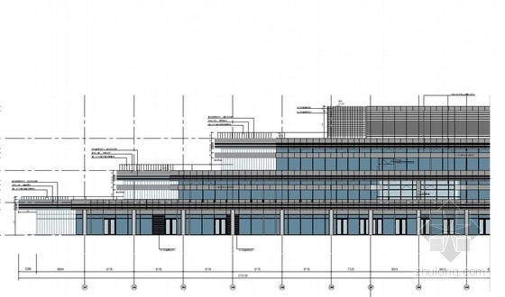 排气道出屋面大样CAD资料下载-[江苏]高层框架式商业综合体及金属屋面冰场建筑施工图（含CAD）