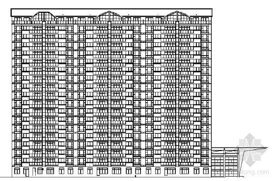 廊板式住宅楼资料下载-某十八层住宅楼建筑方案图