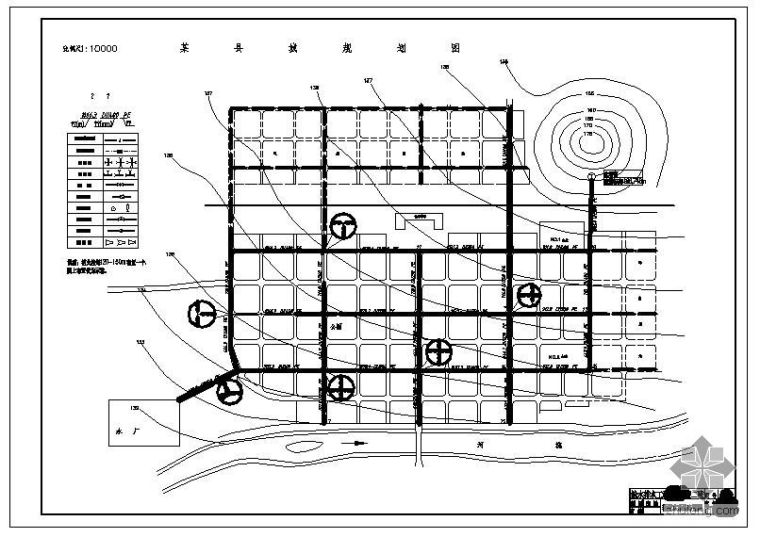 给水管网课程设计CAD资料下载-湖南某大学给水管网课程设计