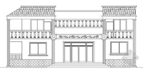 2层小别墅图纸室外资料下载-某二层小别墅建筑方案图2