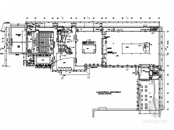 [北京]某三层科普展览馆建筑施工图（含效果图）-平面 