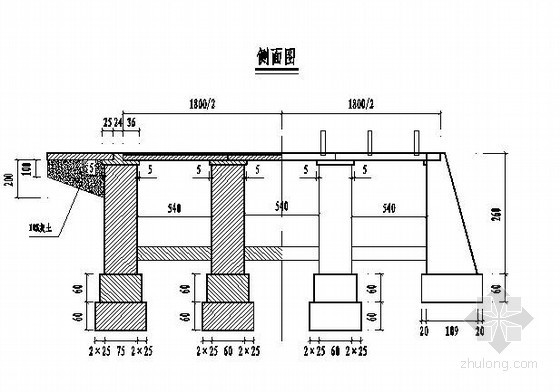 石家庄市上庄支线某漫水小桥改建工程设计图- 