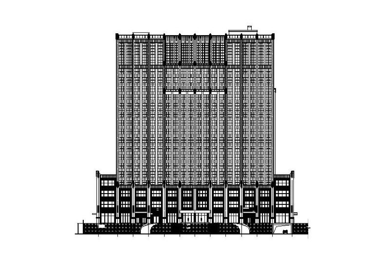 高层酒店办公建筑施工图资料下载-[福建]高层塔式多功能酒店建筑施工图