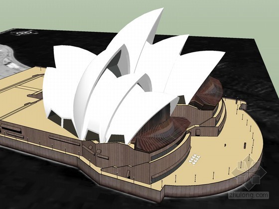 悉尼歌剧院SketchUp模型下载-悉尼歌剧院 