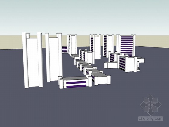 [丹下健三]作品建筑群SketchUp模型- 