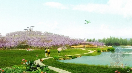 [重庆]绿色养生森林公园总体设计方案-森林公园景观效果图