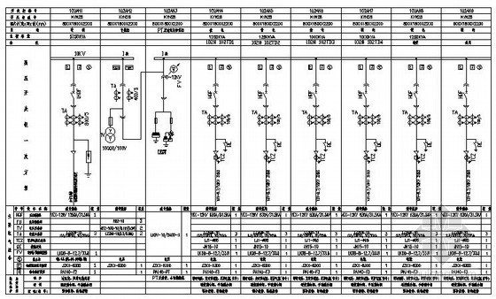 [湖南]大型电池生产厂房全套电气施工图纸80张-10KV高压系统图 