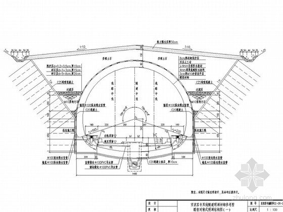 斜切式洞门CAD图资料下载-时速350km／h双线隧道各种洞门参考图139张（斜切式 直切式 喇叭口式）