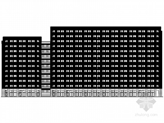 住宅欧式建筑风格效果图资料下载-[浙江]高层现代风格住宅建筑施工图（含效果图）