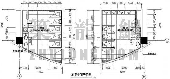 学校卫生间施工图纸资料下载-卫生间施工图