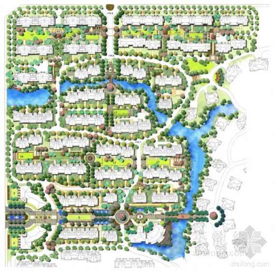 开封居住区CAD资料下载-[河南开封]住宅区景观环境设计方案