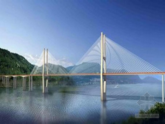 上跨景观桥施工图设计资料下载-H型双塔双索面预应力斜拉桥施工图设计405张（知名大院 193m高塔）