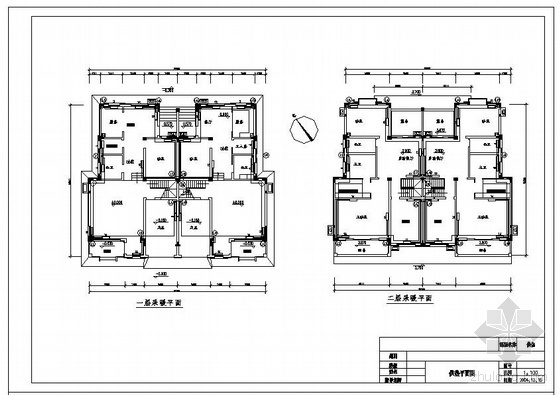 杭州名师装饰设计工程资料下载-别墅采暖设计工程图