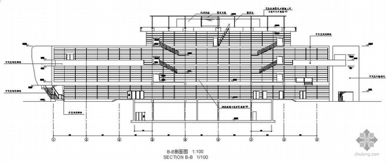 [深圳市]某四层体育中心建筑施工图-2