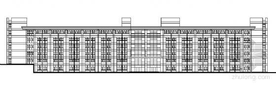 6层大学教学楼建筑图资料下载-某大学六层教学楼建筑方案图