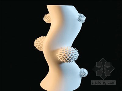 3DMAX圆形座椅模型资料下载-白色瓷器装饰品3DMAX模型
