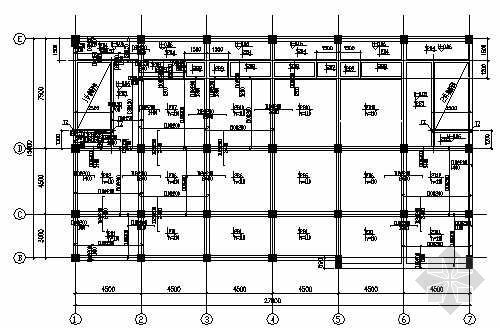 商场结构建筑施工图纸资料下载-某商场结构施工图纸